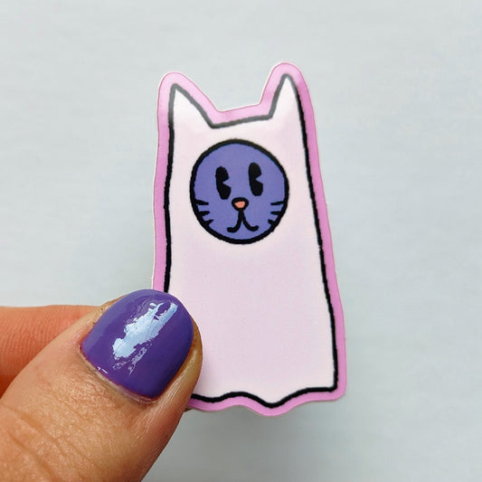 Ghost Cat Sticker