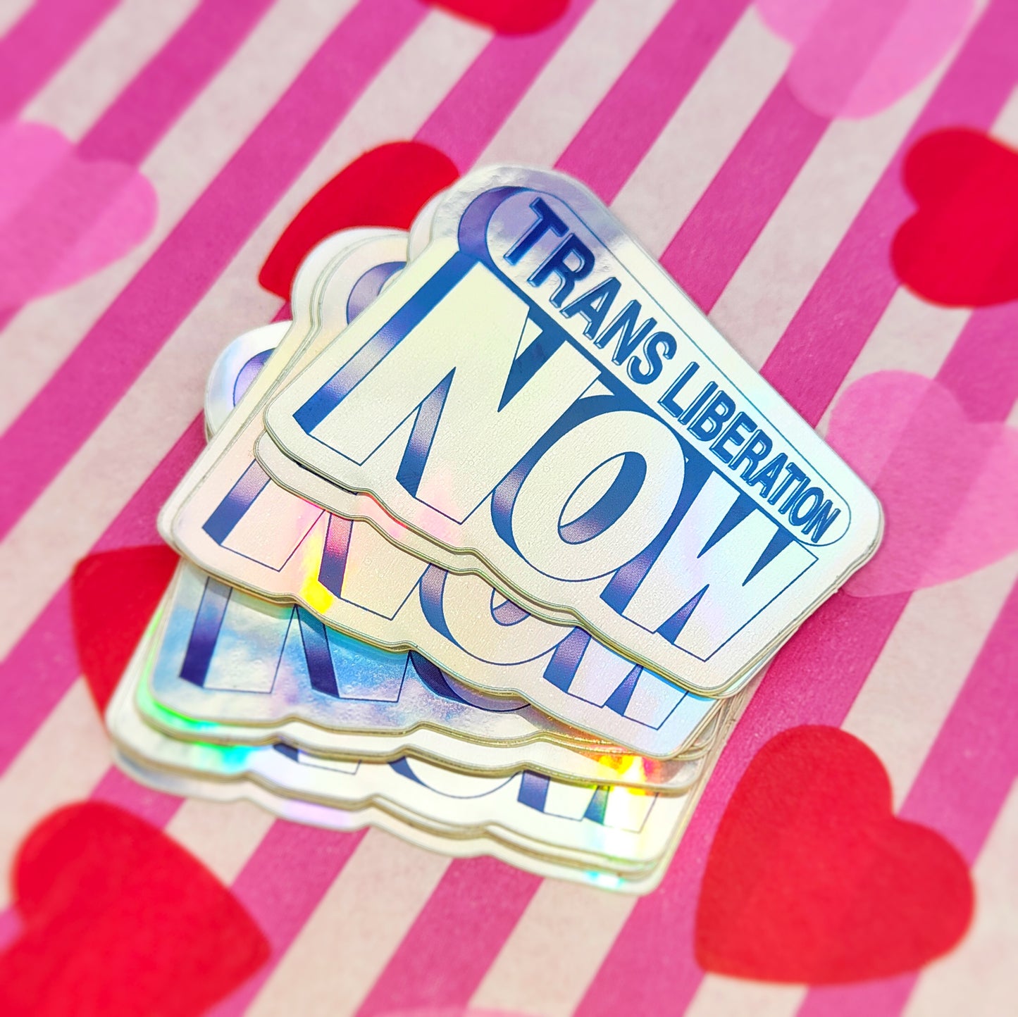 Trans Liberation Now - Holographic Sticker