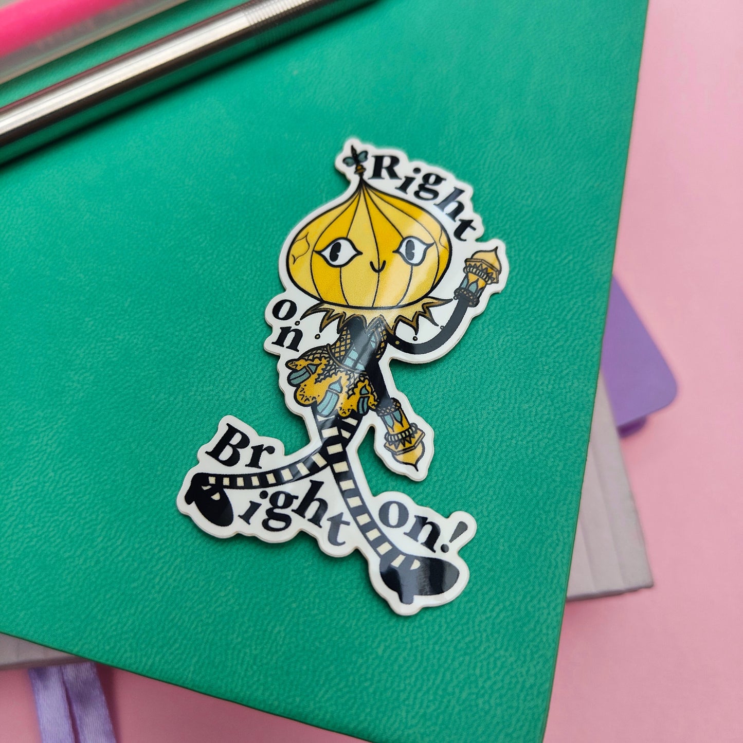 Right On, Brighton! Pavvy The Pavilion Girl Sticker
