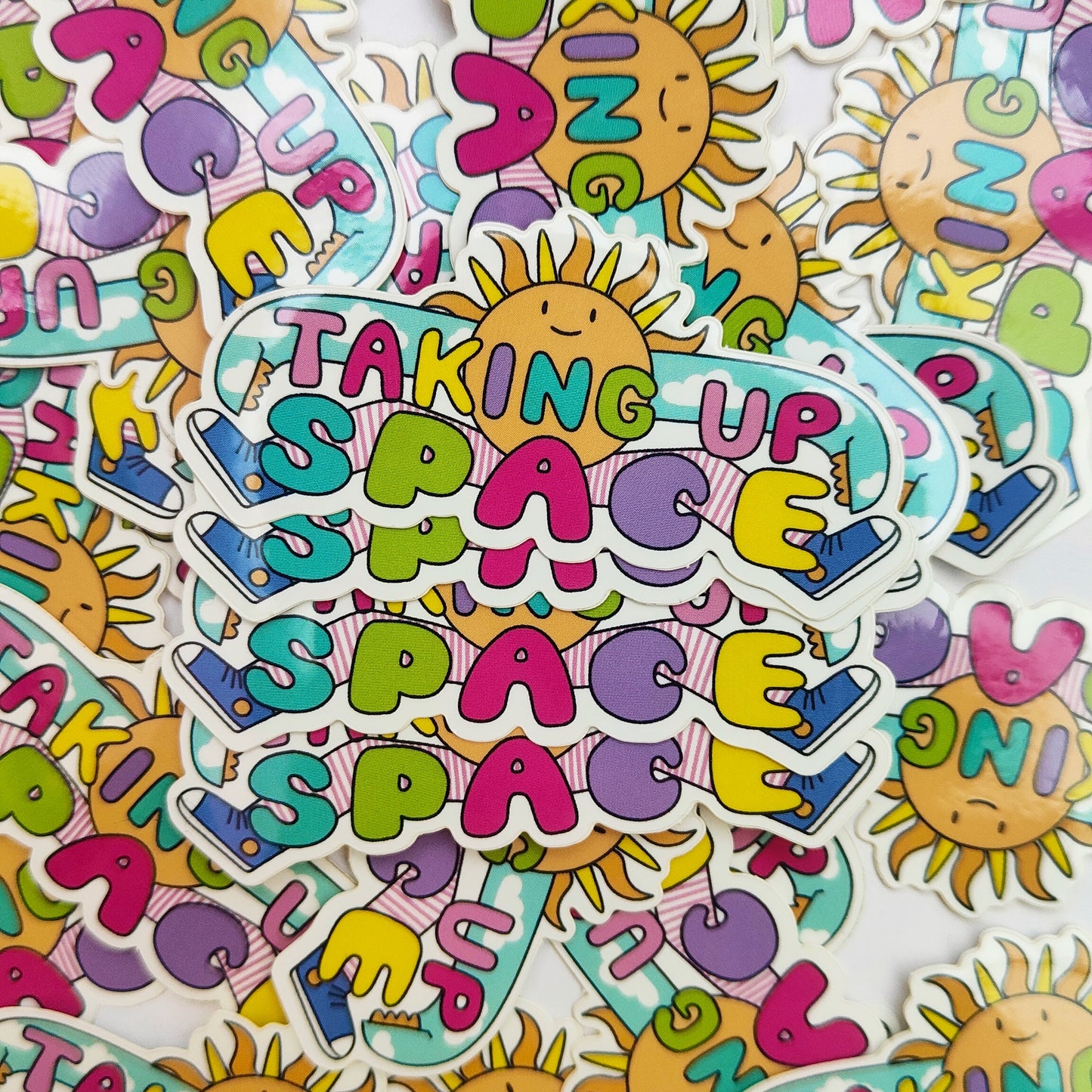 Taking Up Space - Vinyl Sticker