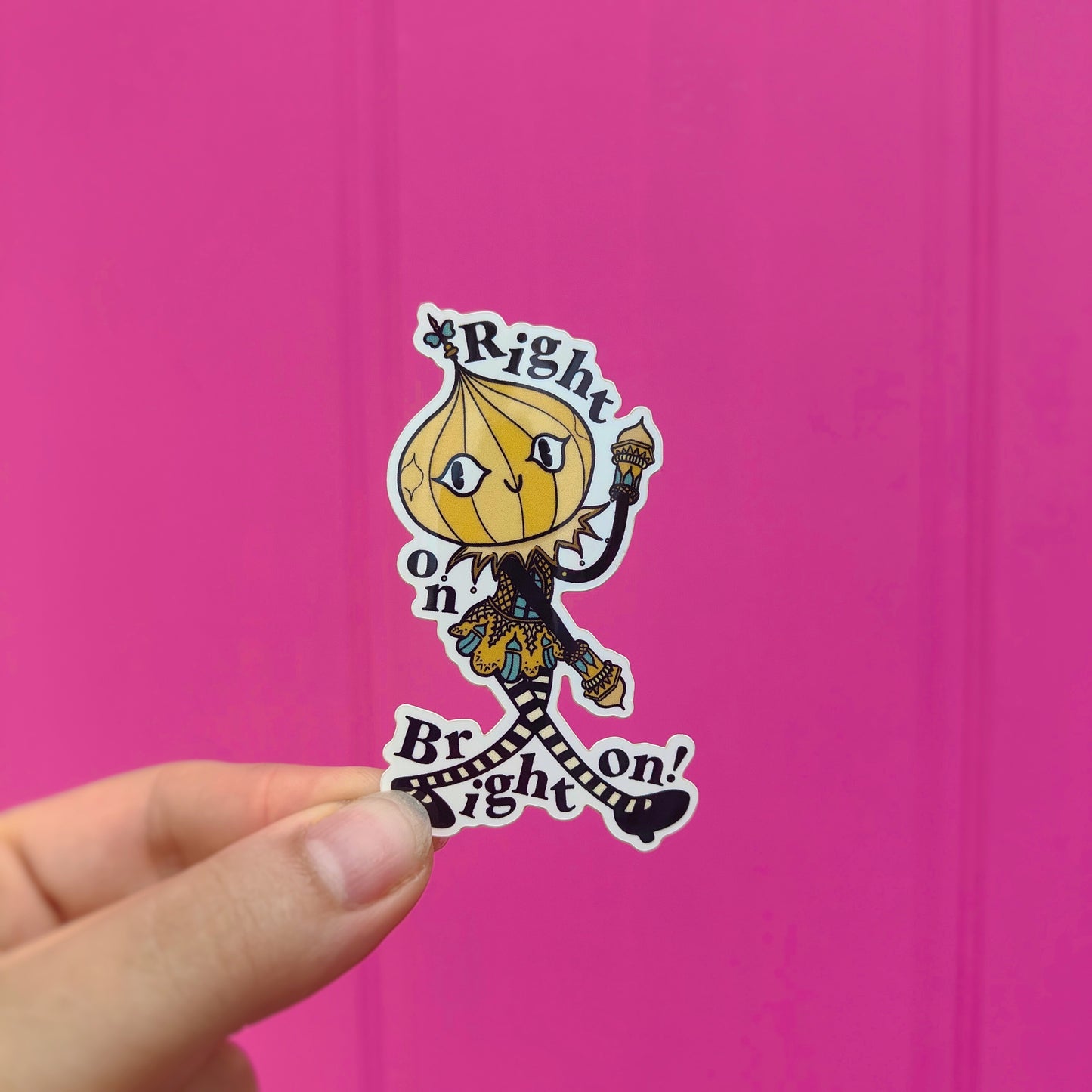 Right On, Brighton! Pavvy The Pavilion Girl Sticker