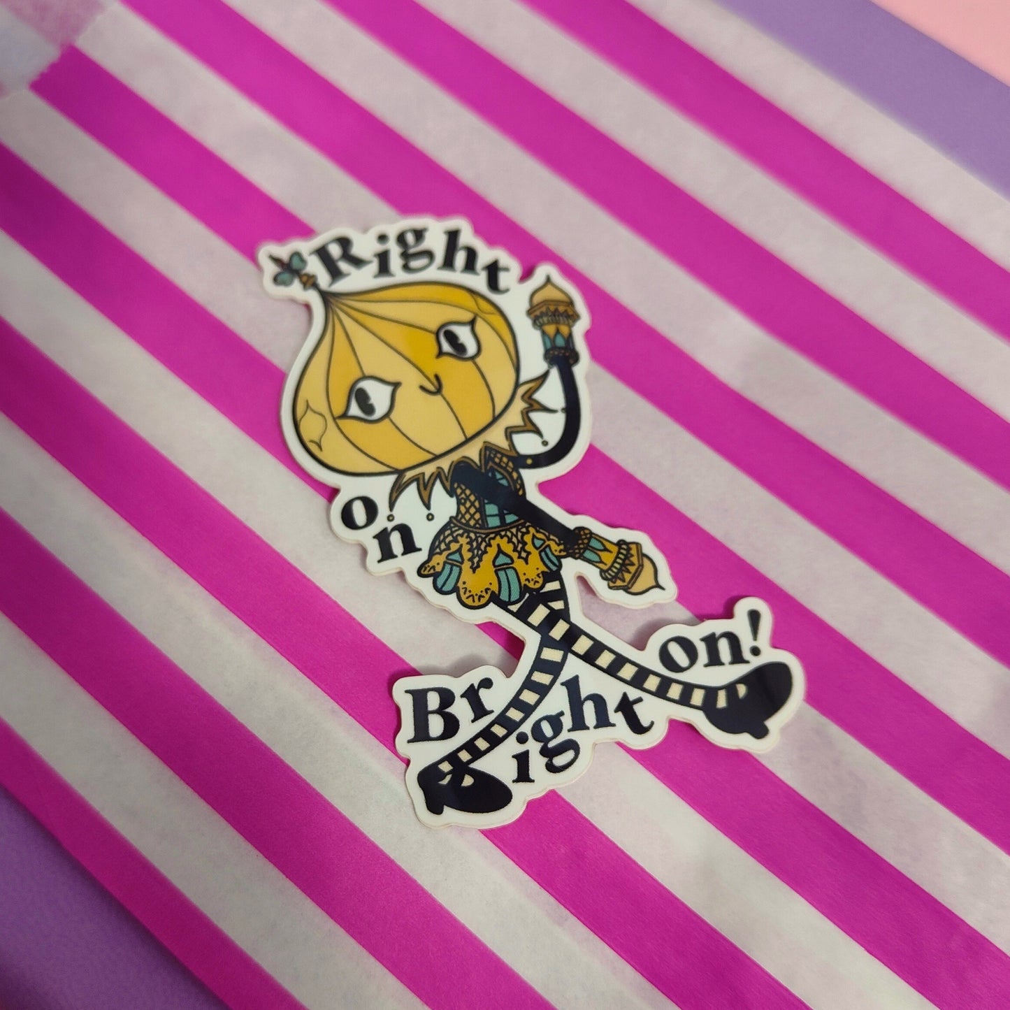 Right On, Brighton! Pavvy The Pavilion Girl Sticker