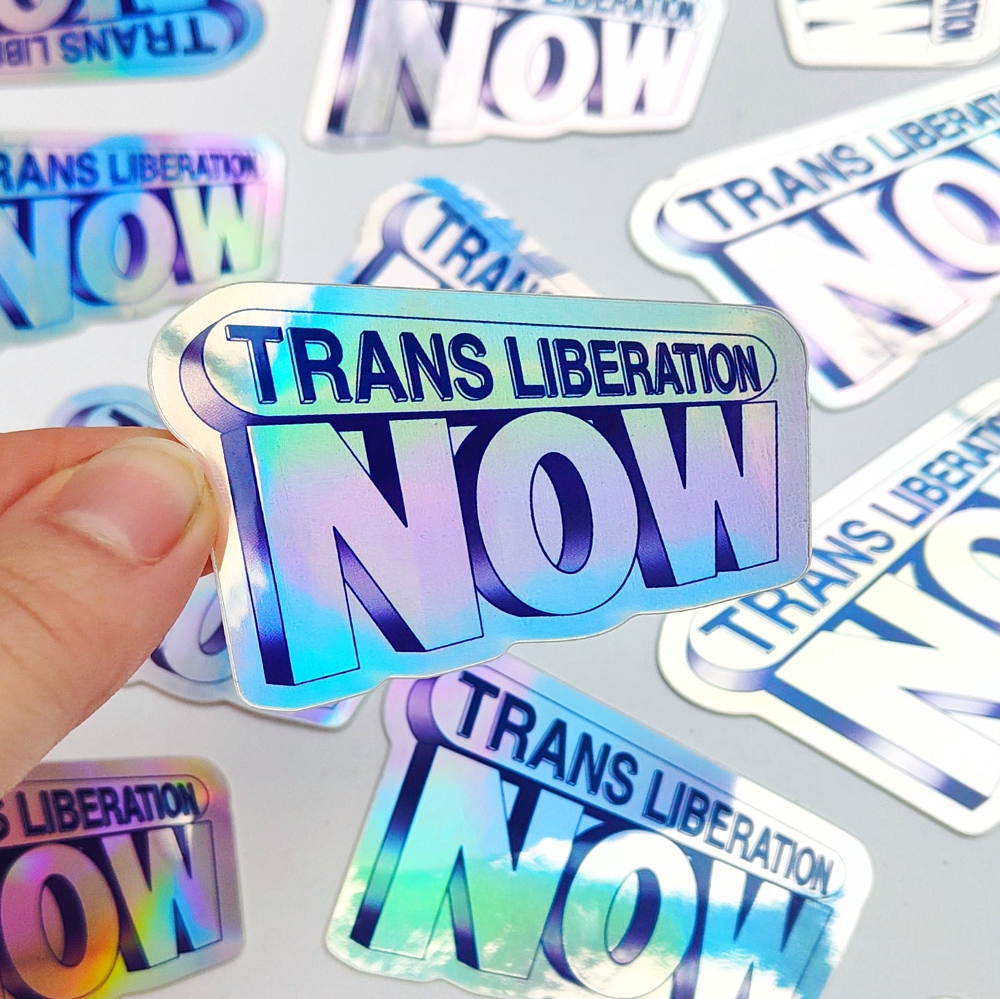 Trans Liberation Now - Holographic Sticker