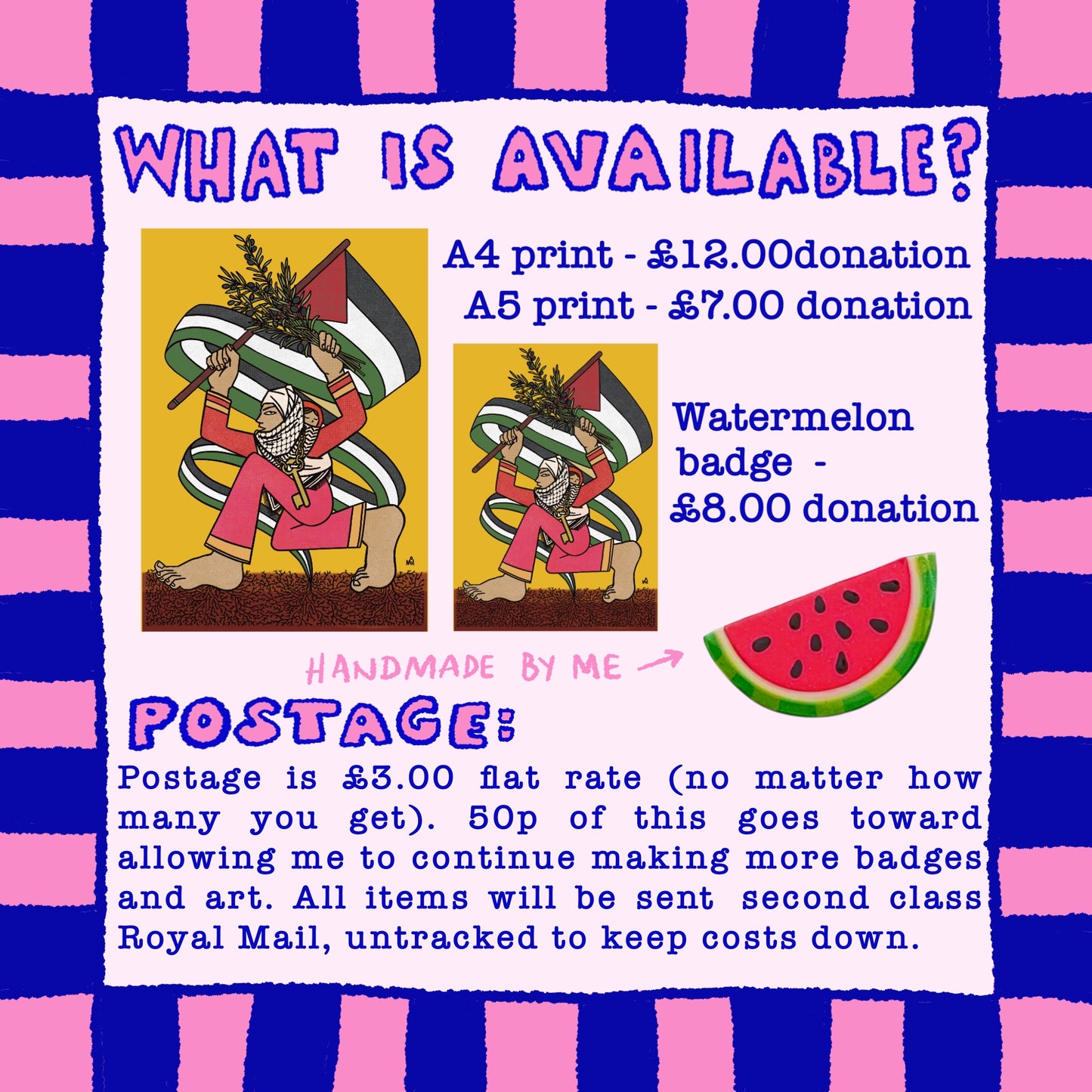 Print for Palestine - Go Fund Me Artwork