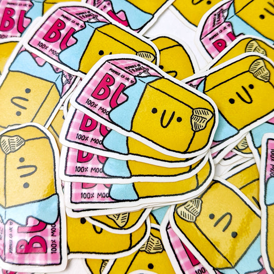 French Butter - Cute Vinyl Sticker