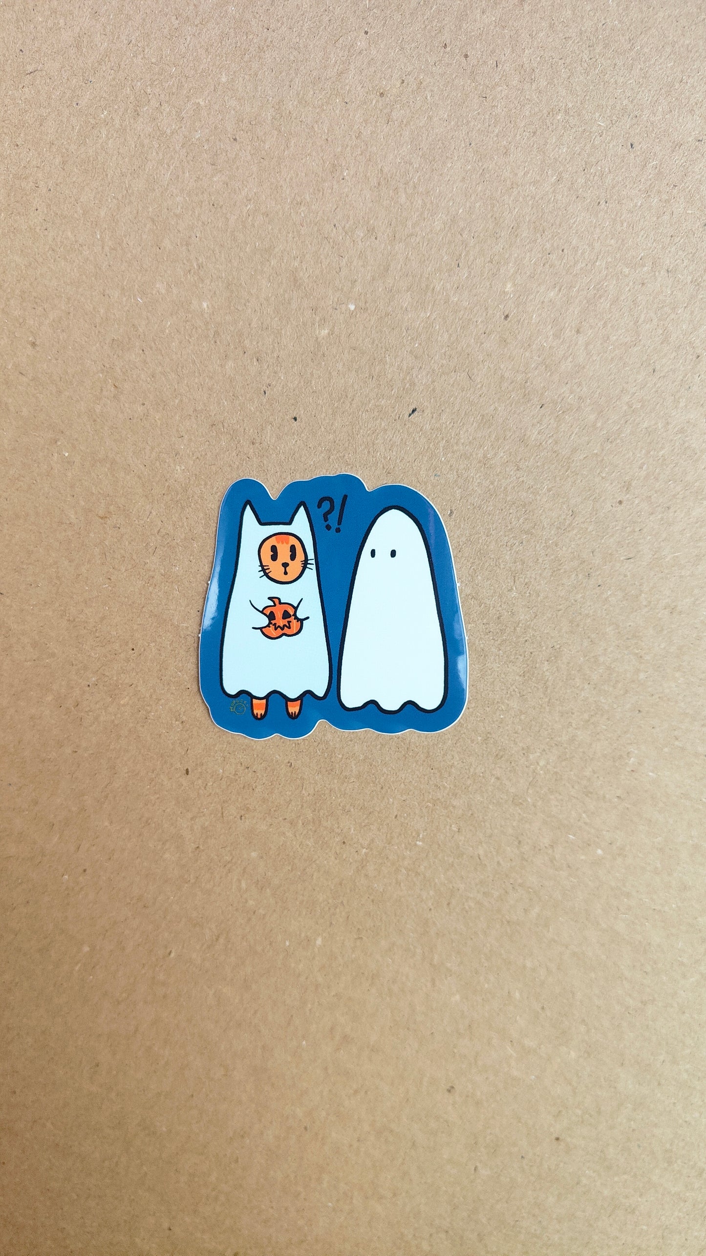 Real Spook -Ghost Cat Halloween Sticker