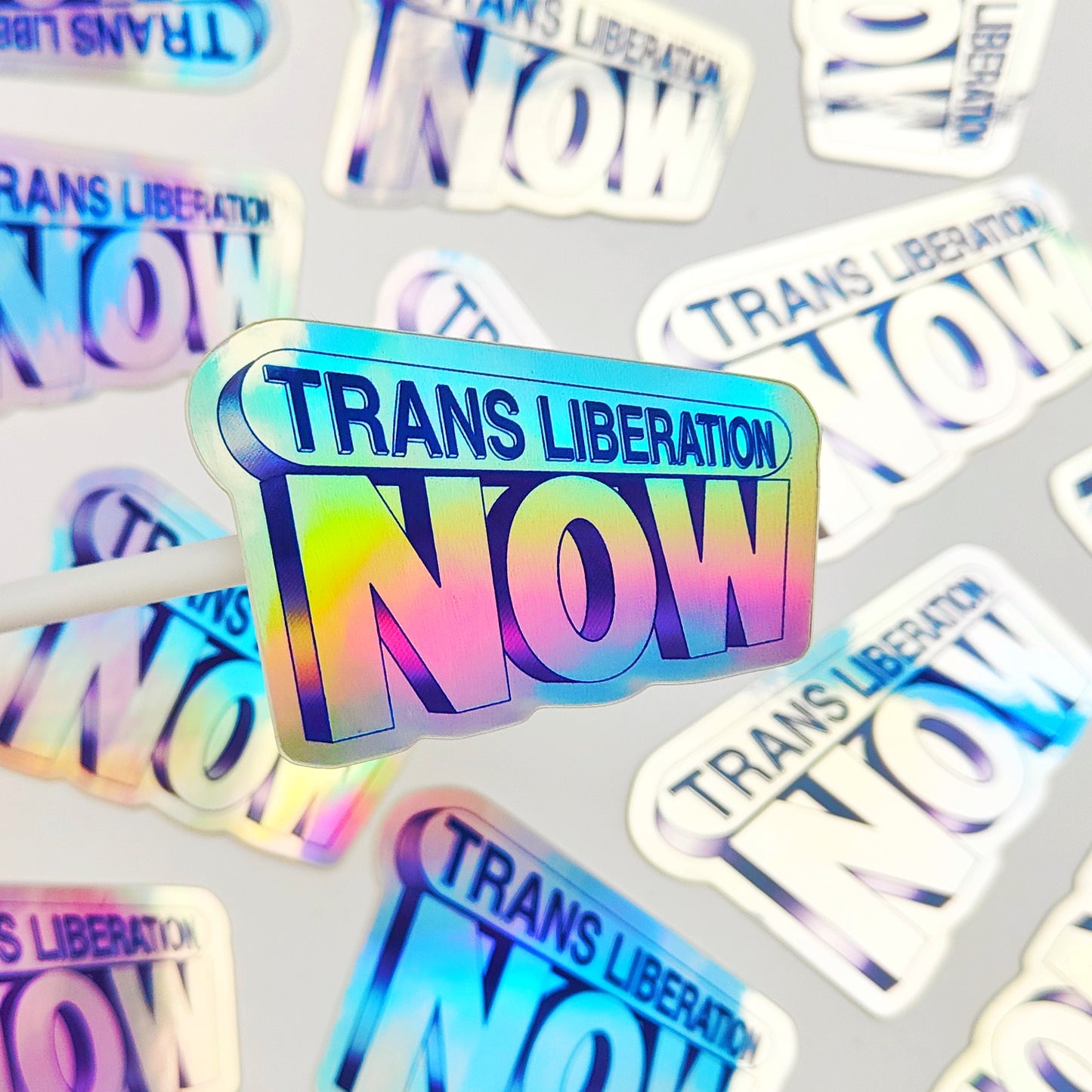 Trans Liberation Now - Holographic Sticker