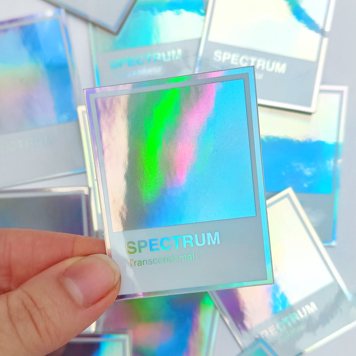 Sticker Spectoline Spectrum Polaroid Holographic Sticker – Mopbox