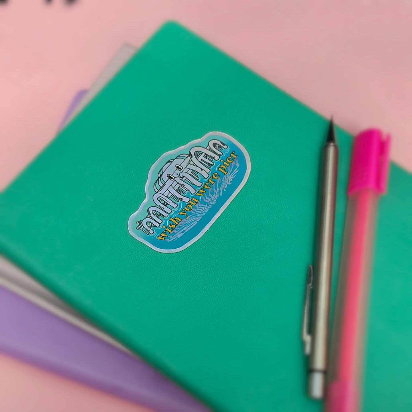 Wish You Were Pier - North Pier Brighton Holographic Sticker