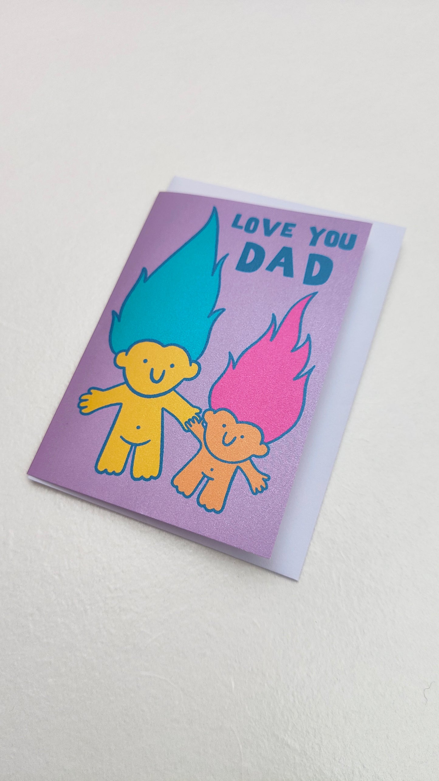 Trolls Fathers Day Greetings Card