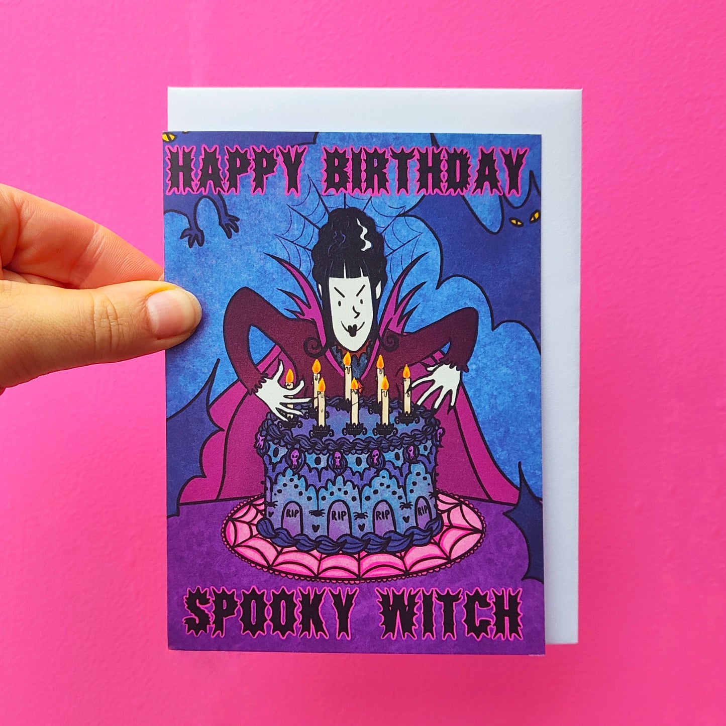 Spooky Witch Birthday Greetings Card