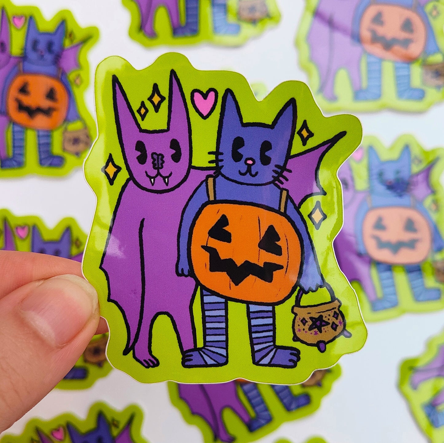 Halloween Pals Sticker -Green